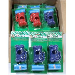 CASE OF 24 PET LOVERS POOP BAGS