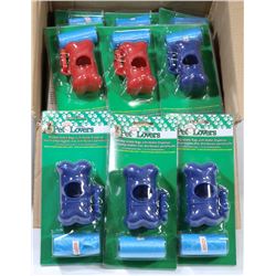 CASE OF 24 PET LOVERS POOP BAGS