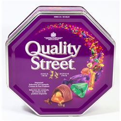 TIN OF NESTLE QUALITY STREET ASSORTED CARAMELS,