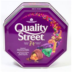 TIN OF NESTLE QUALITY STREET ASSORTED CARAMELS,