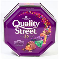 TIN OF NESTLE QUALITY STREET ASSORTED CARAMELS,