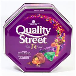 TIN OF NESTLE QUALITY STREET ASSORTED CARAMELS,