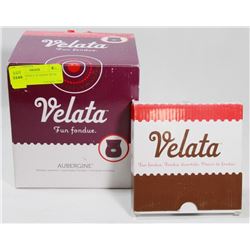 VELATA FONDUE WARMER WITH EXTRA LID