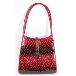 NEW RED SNAKESKIN STYLE PURSE