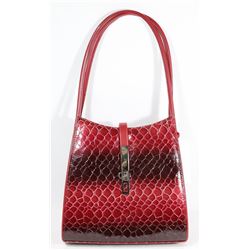NEW RED SNAKESKIN STYLE PURSE