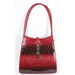 NEW RED SNAKESKIN STYLE PURSE