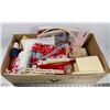 Image 1 : BOX OF ASSORTED CRAFT SUPPLIES INCLUDES KNITTING