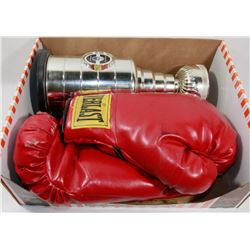 EDMONTON OILERS STANLEY CUP COIN BANK AND EVERLAST