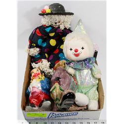 FLAT OF CLOWN COLLECTIBLES