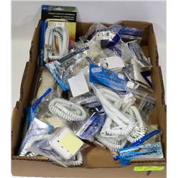 FLAT OF ASSORTED LANDLINE PHONE ITEMS