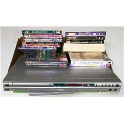 KOSS DVD PLAYER SOLD WITH SOME DVDS