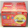 Image 1 : 4 BOXES OF EMOJI FRUIT FLAVOURED SNACKS