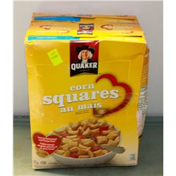 3 BOXES OF QUAKER CORN SQUARES