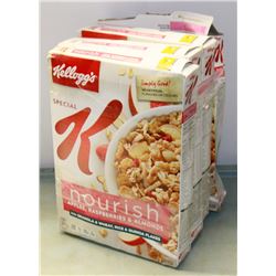 4 BOXES OF KELLOGS NOURISH CEREAL