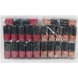 LOT OF 24 BOTTLES OF NAIL POLISH