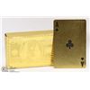 Image 1 : NEW GOLD FOIL WATERPROOF DECK OF CARDS