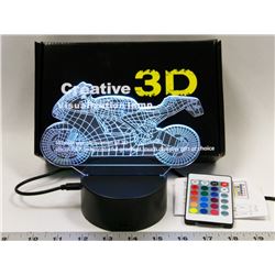 NEW 3D VISUAL RGB NIGHT LIGHT WITH REMOTE