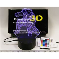 NEW 3D VISUAL RGB NIGHT LIGHT WITH REMOTE