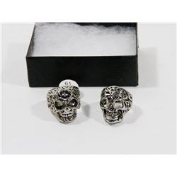 LOT OF TWO NEW SKULL RINGS