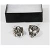 Image 1 : LOT OF TWO NEW SKULL RINGS
