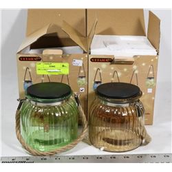 2PK 11 CM LED MASON JARS