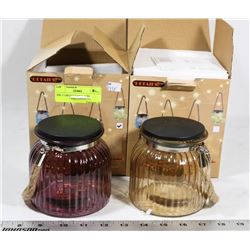2PK 11 CM LED MASON JARS