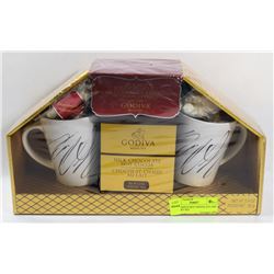 NEW GODIVA HOT CHOCOLATE AND MUG GIFT SET