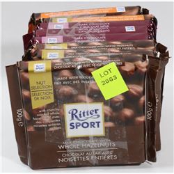 BUNDLE OF 8 ASSORTED RITTER SPORT CHOCOLATES