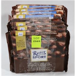 BUNDLE OF 8 ASSORTED RITTER SPORT CHOCOLATES