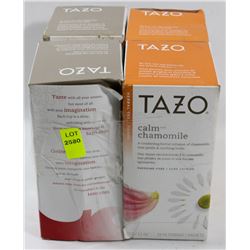 4 ASSORTED BOXES OF TAZO TEA