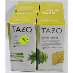 4 ASSORTED BOXES OF TAZO TEA