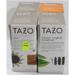 4 ASSORTED BOXES OF TAZO TEA