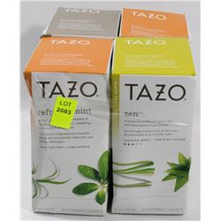 4 ASSORTED BOXES OF TAZO TEA
