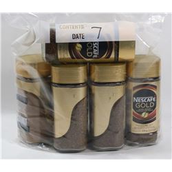 6 PACKS OF ASSORTED NESCAFE GOLD INSTANT COFFEE