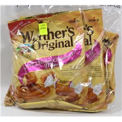 4 PACKS OF WERTHERS SOFT CREME CARAMELS