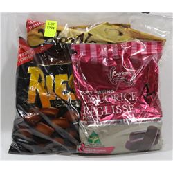 4 PACKS OF ASSORTED CANDIES