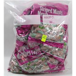 LARGE BAG OF STRIPED MINTS