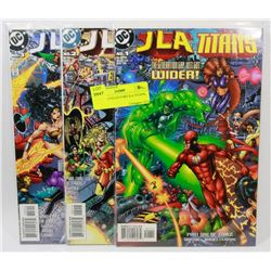 LOT OF 3 COLLECTORS JLA TITANS, #1-3