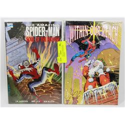 LOT OF 2 VINTAGE SPIDERMAN GRAPHIC NOVELS