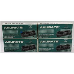 LOT OF 4 AKURATE MINI SCALES