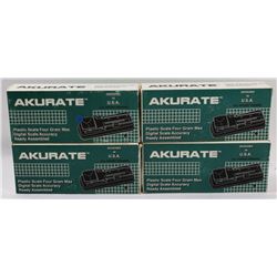 LOT OF 4 AKURATE MINI SCALES