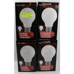 LOT OF 4 LED BULB LAMPS