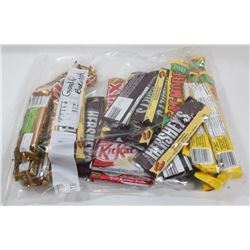 BAG OF ASSORTED CHOCOLATE BARS INCLUDING