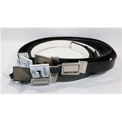LOT OF NEW 5 REVERSIBLE LEATHER CALVIN KLEIN BELTS