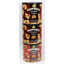 3 TUBS OF POPPYCOCK ORIGINAL MIX
