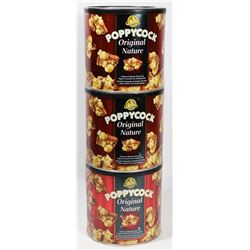 3 TUBS OF POPPYCOCK ORIGINAL MIX