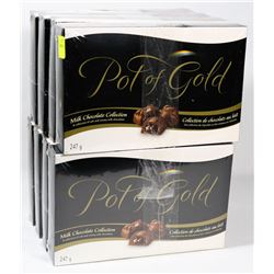 8 BOXES OF POT OF GOLD MILK CHOCOLATE COLLECTION