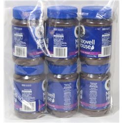 6 TUBS OF MAXWELL HOUSE MELLOW ROAST INSTANT COFFEE