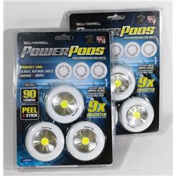 2 PACKS OF BELL + HOWELL POWER PODS