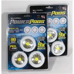 2 PACKS OF BELL + HOWELL POWER PODS